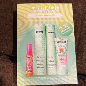 Amika Inner Strength Hair Care 4 piece gift set